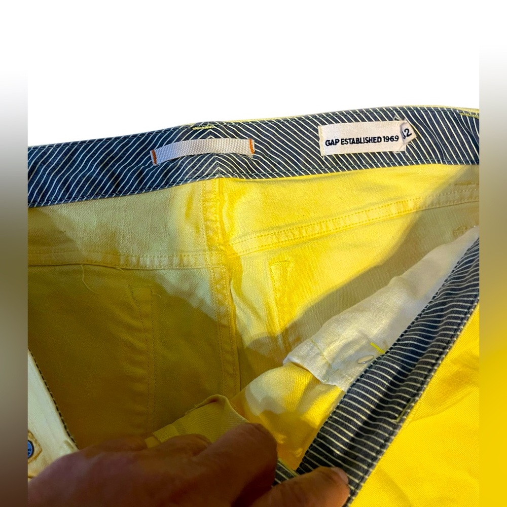 💙Gap established 1969 Bright Yellow Pants - Picture 4 of 11